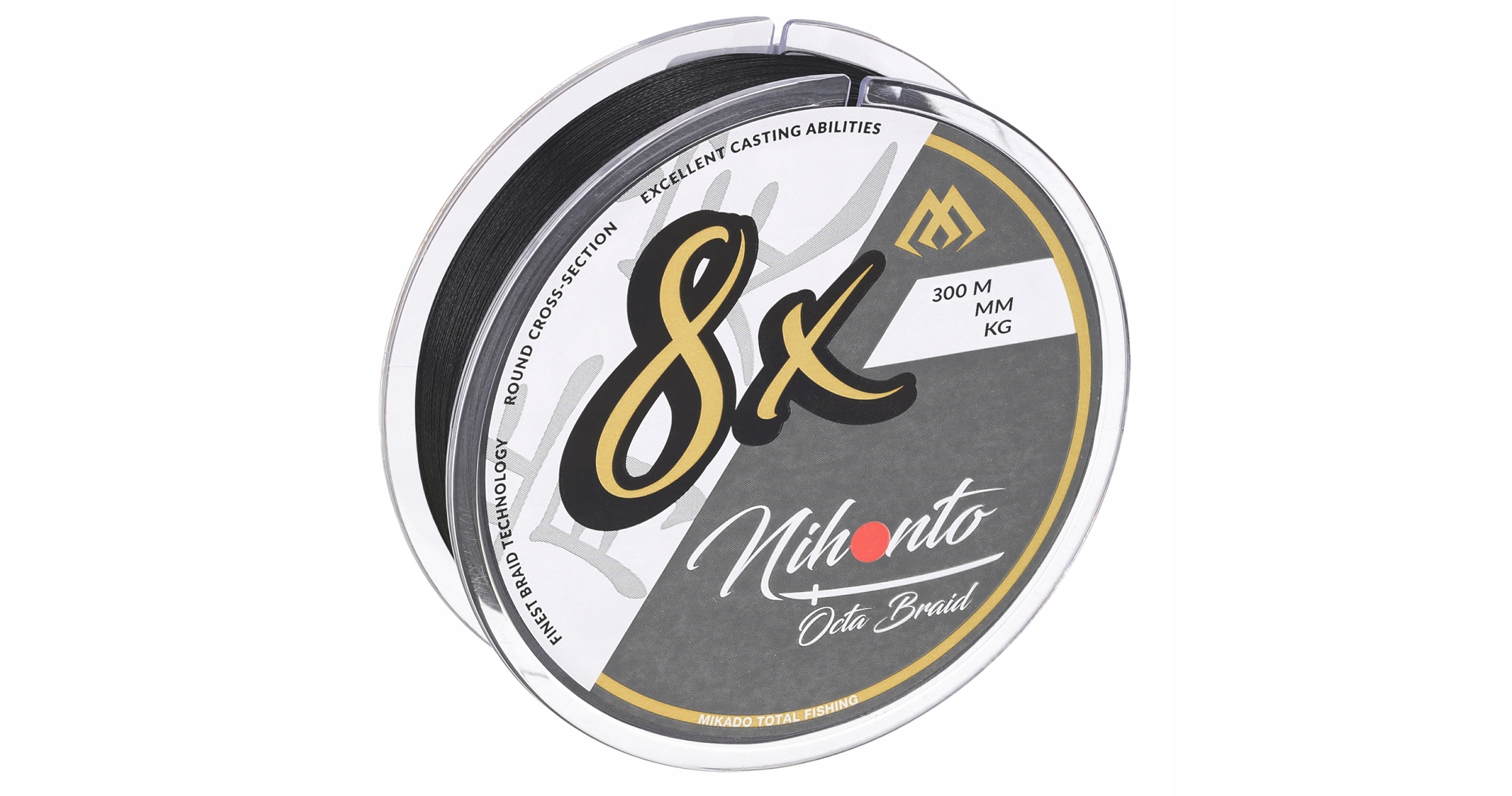 Mikado Nihonto Octa Braid 0,10mm 300m Black Plecio