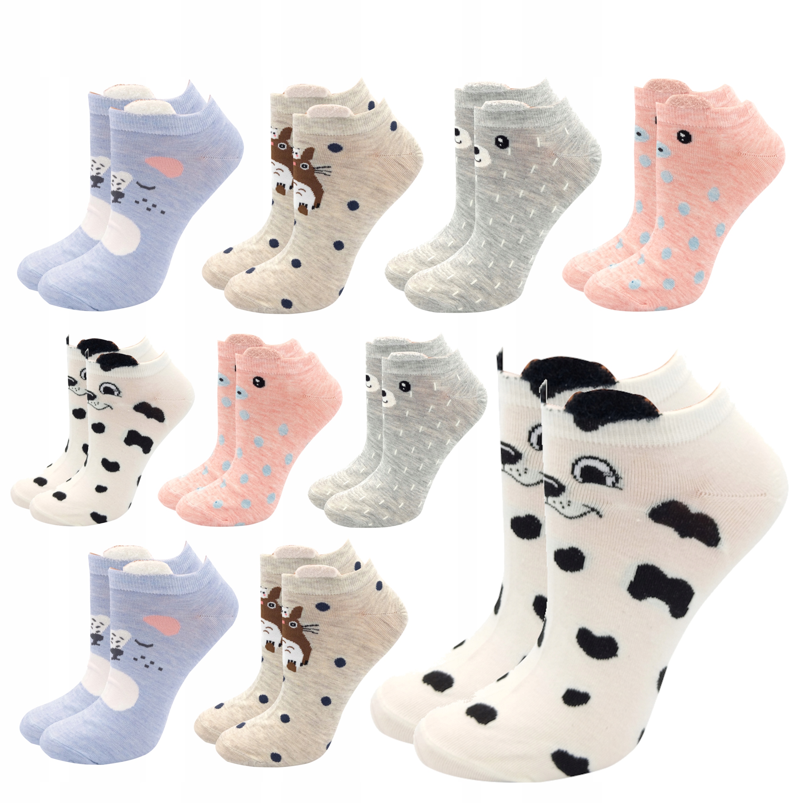 

10PAK Skarpetki Stopki Damskie Cotton 36-38 Nowość