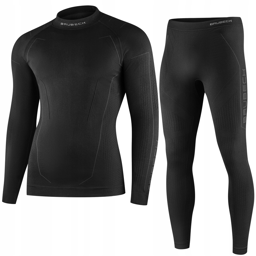 BRUBECK CHŁODZĄCY KOMPLET BLUZA LEGGINSY MOTOCYKLOWE COOLER MĘSKI CZARNY XL