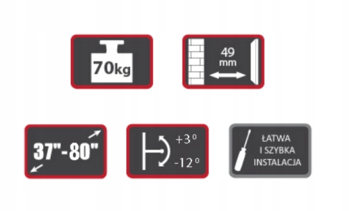 Uchwyt TV LED LCD 37 - 80 CALI Signal LP59-46T Model LP59-46T