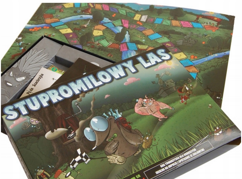 Gra Towarzyska PLANSZOWA Stupromilowy Las ZABAWNA Wciągająca Rozgrywka Minimalna liczba graczy 3