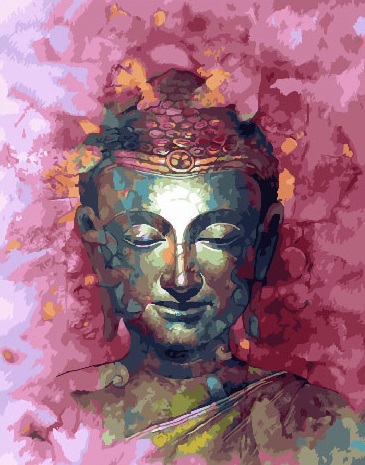 Malování podle čísel. Buddha, 40x50 cm