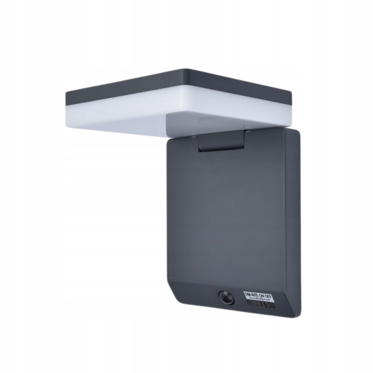 Venkovní fasádní lampa Moze Led 8W IP44 černá s čidlem Lutec