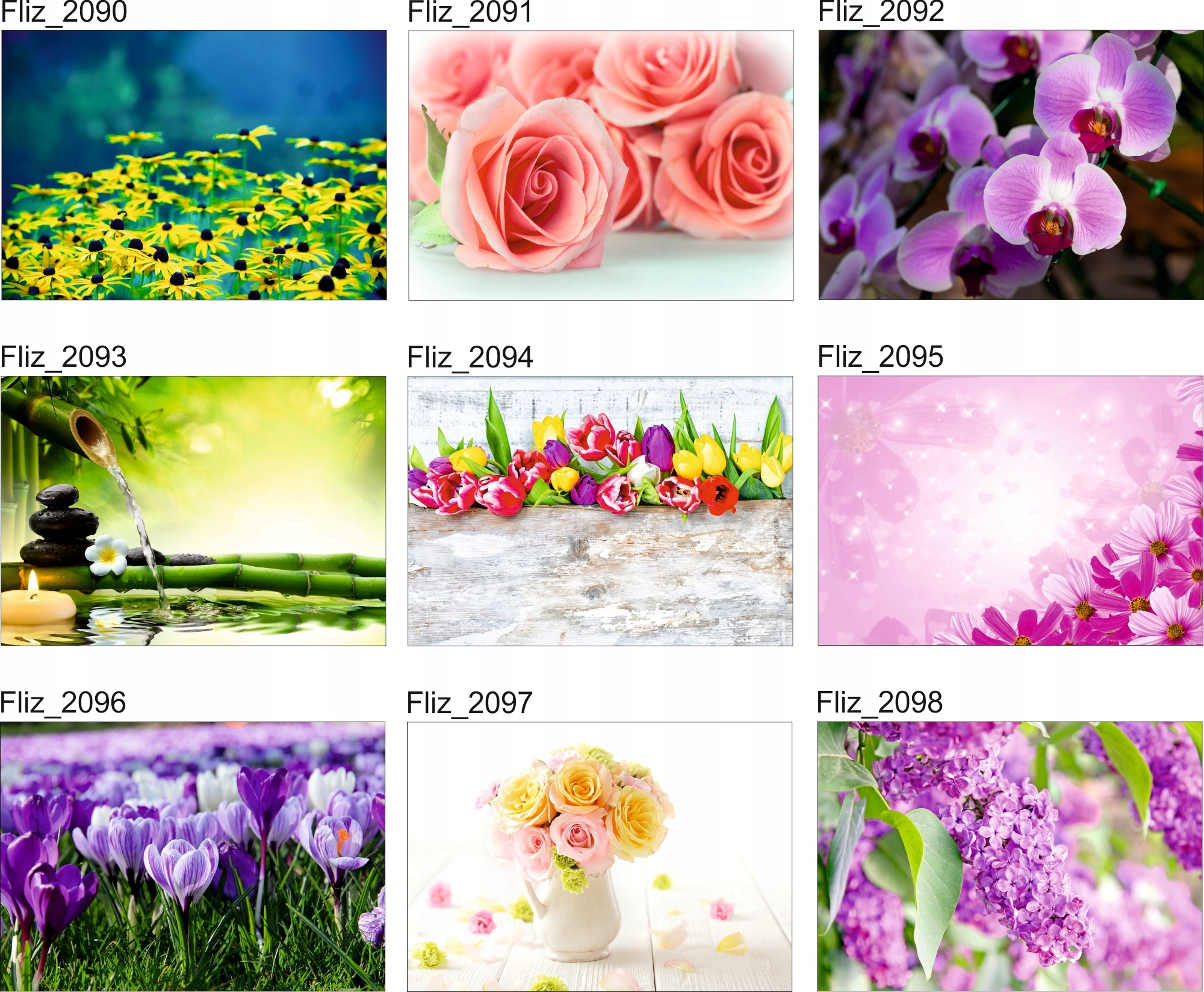 FOTOTAPETA KWIATY POLANA ŁĄKA 3D Długość 100 cm