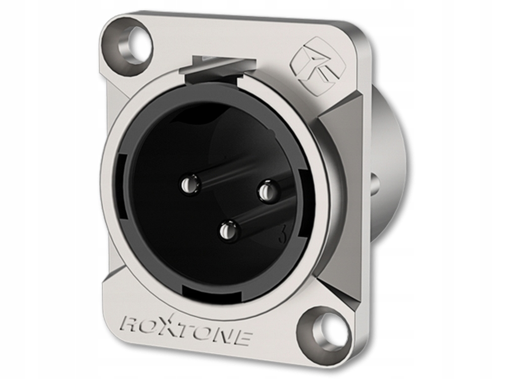 

Gniazdo Xlr Panelowe Męskie Roxtone RX3FD Wtyk 3P