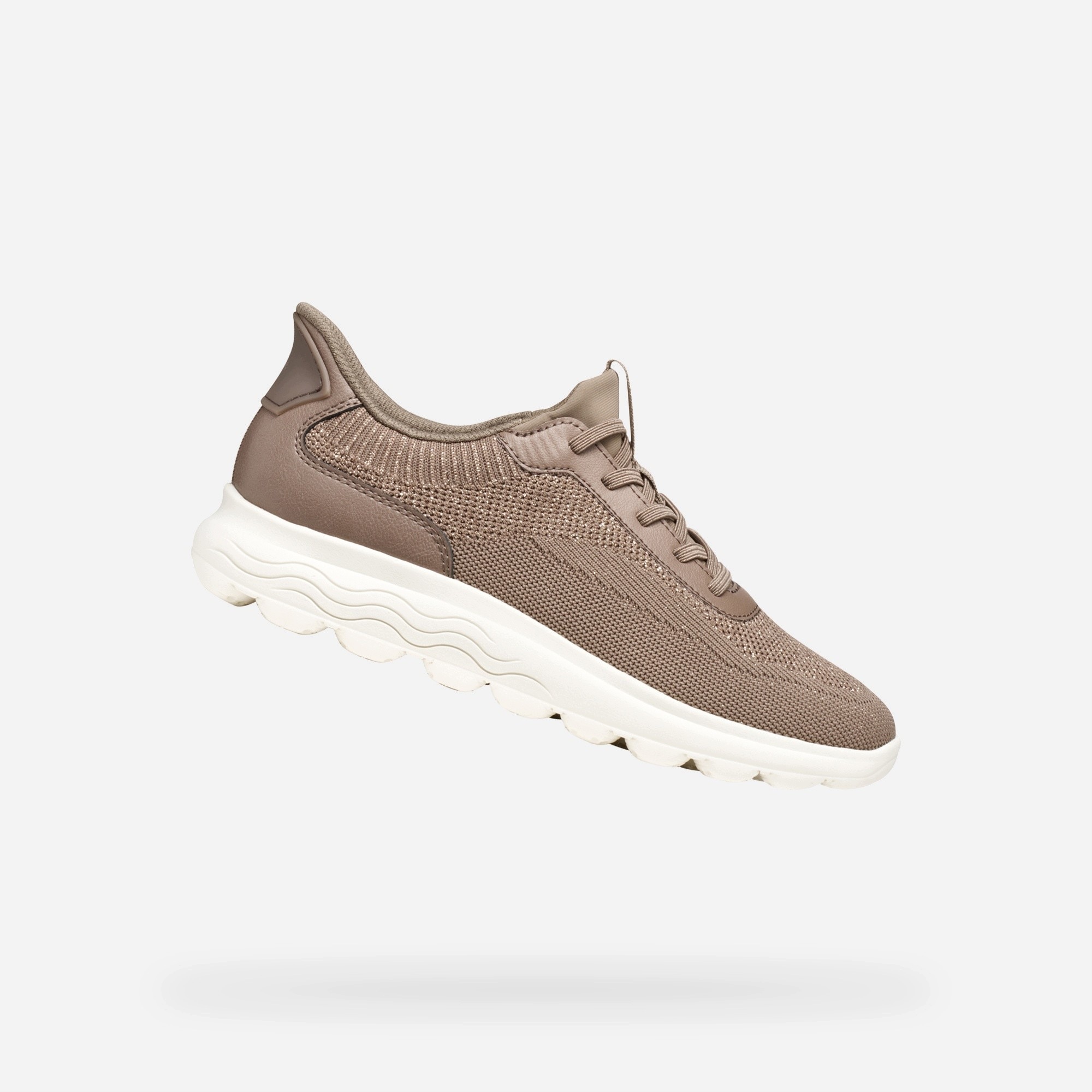 Geox Hnědé dámské tenisky Geox Spherica Plus Fast in