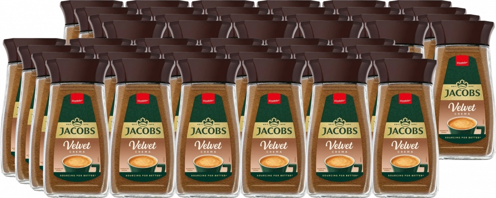 Jacobs kawa rozpuszczalna Velvet 200g słoik x48