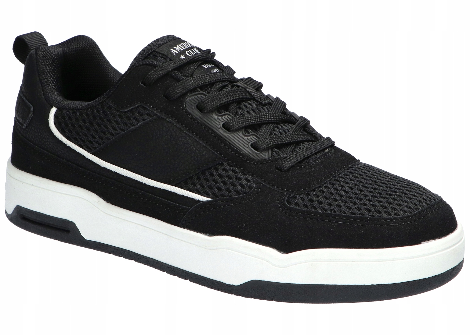 American Club AA54 Tenisky Pánské Sportovní Boty Paměťová Vložka Černá 40