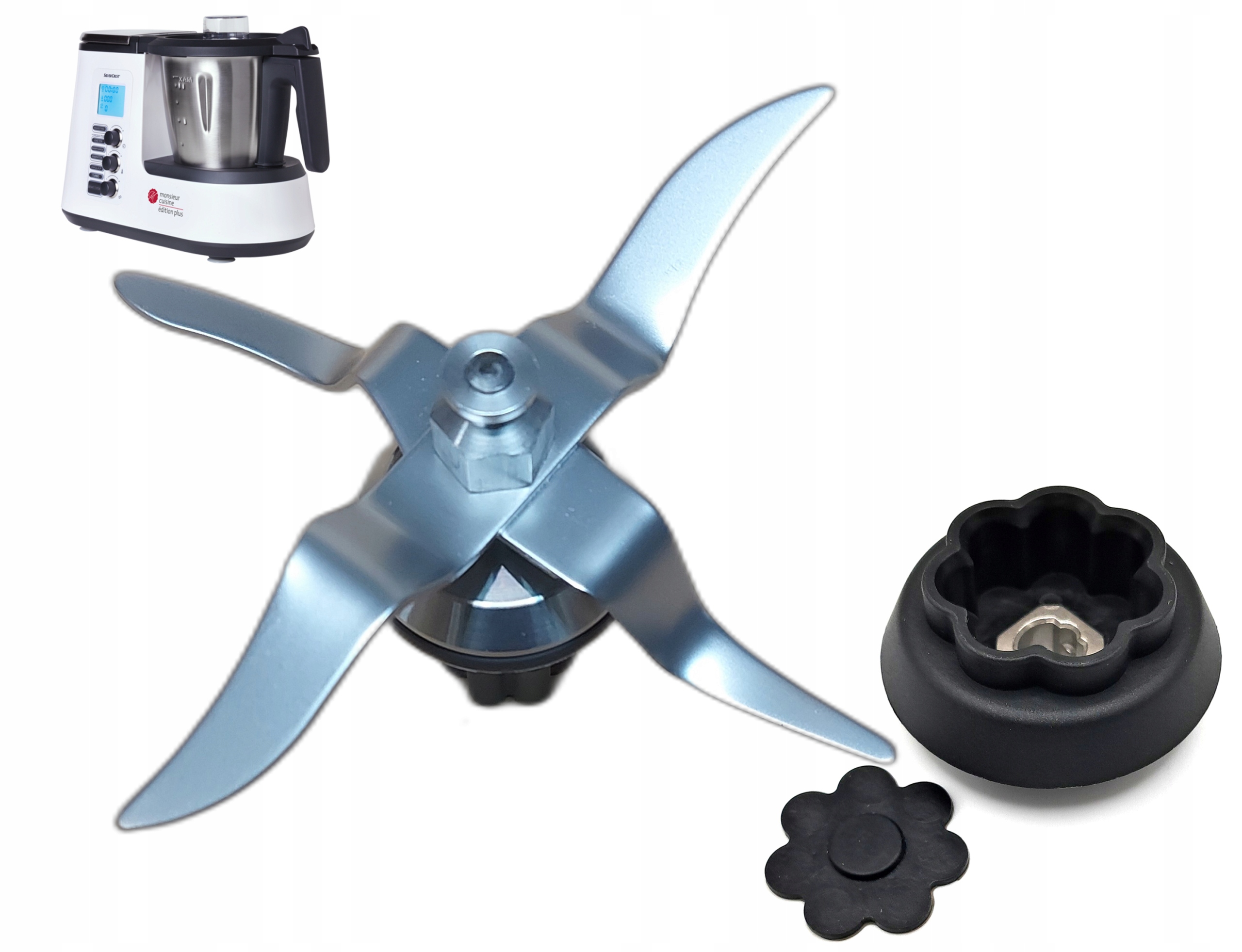 Nůž a spojka – pro kuchyňský robot Lidlomix, Silvercrest Monsieur Plus