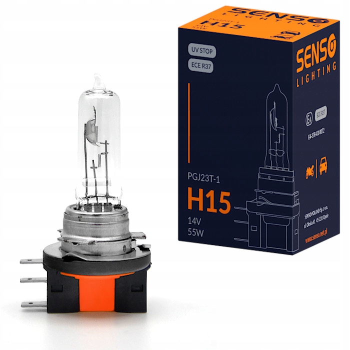 Żarówka Senso H15 12V 15/55W PGJ23t-1 Homologacja E4