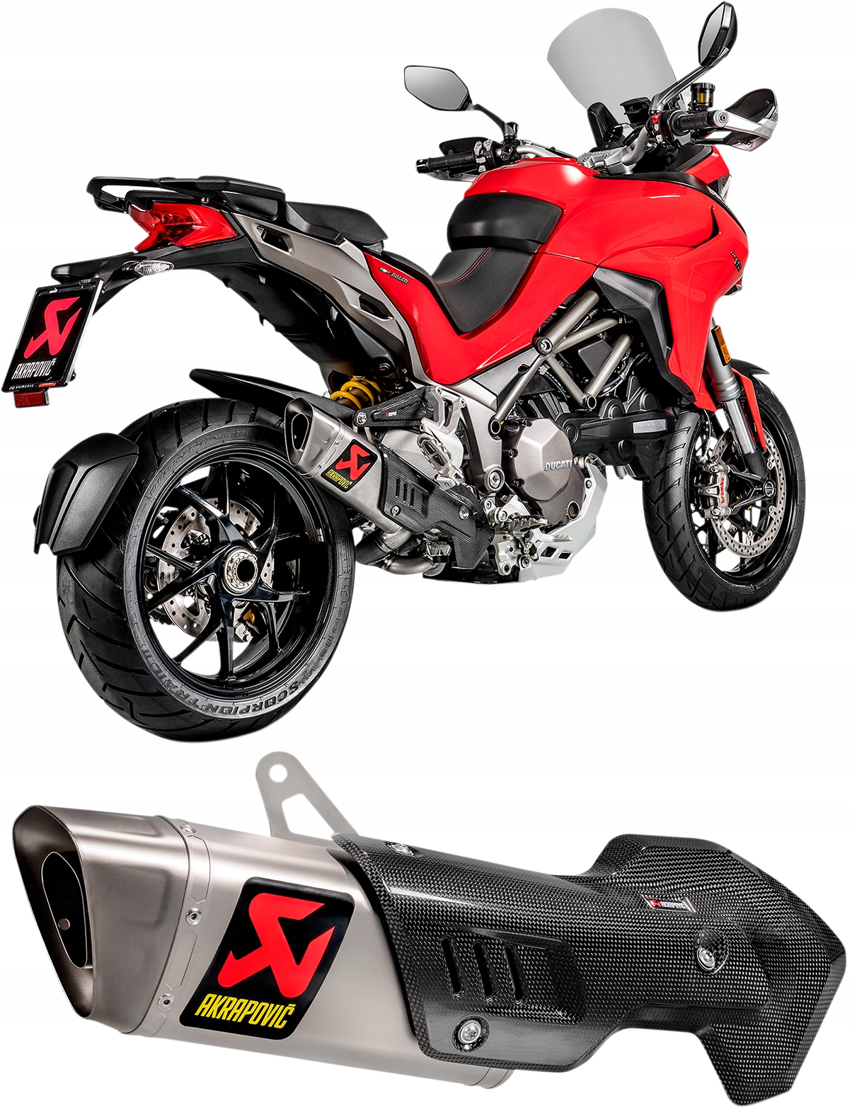 S-D12SO9-HAPT - Глушитель выхлопных газов Akrapovic MULTISTRADA 1260 2018-2020