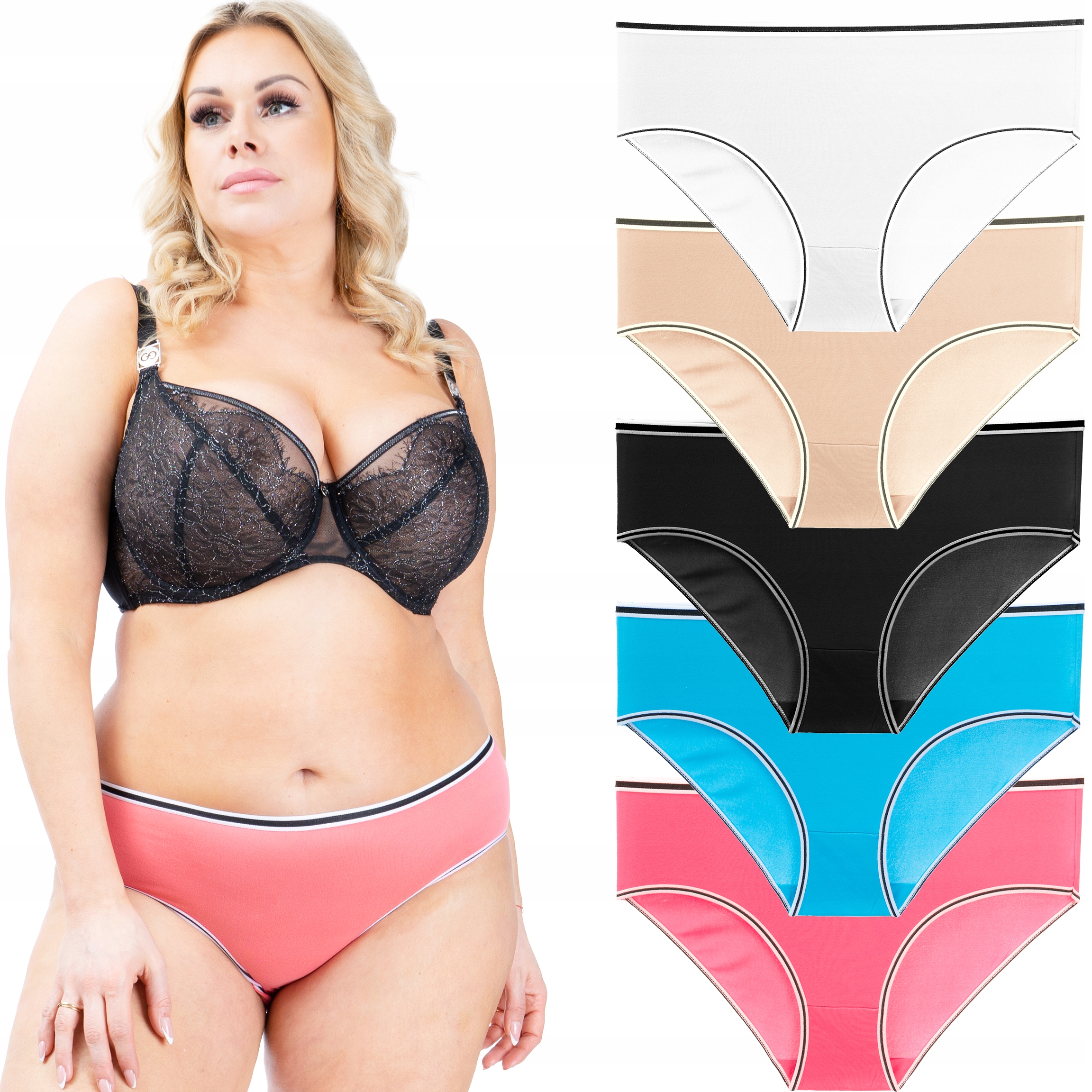 

Majtki Bambus sportowe Pełne zestaw Plus Size