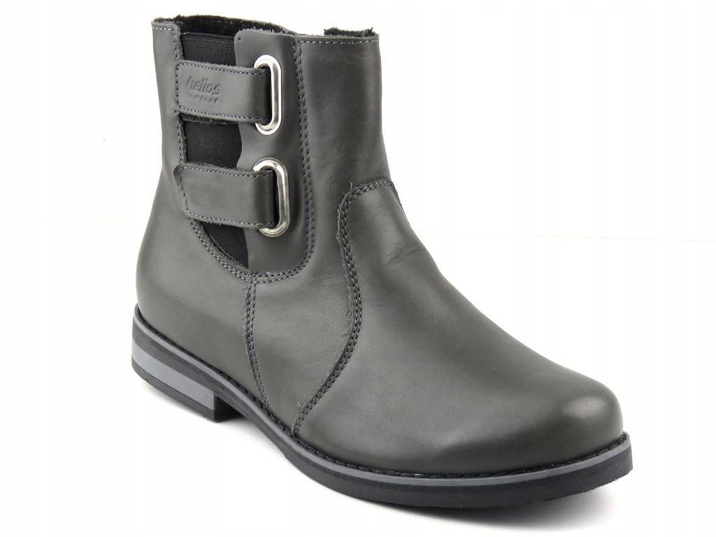 BOTKI DAMSKIE HELIOS 519 OFICERKI SKÓRA WYGODNE PL Marka Helios