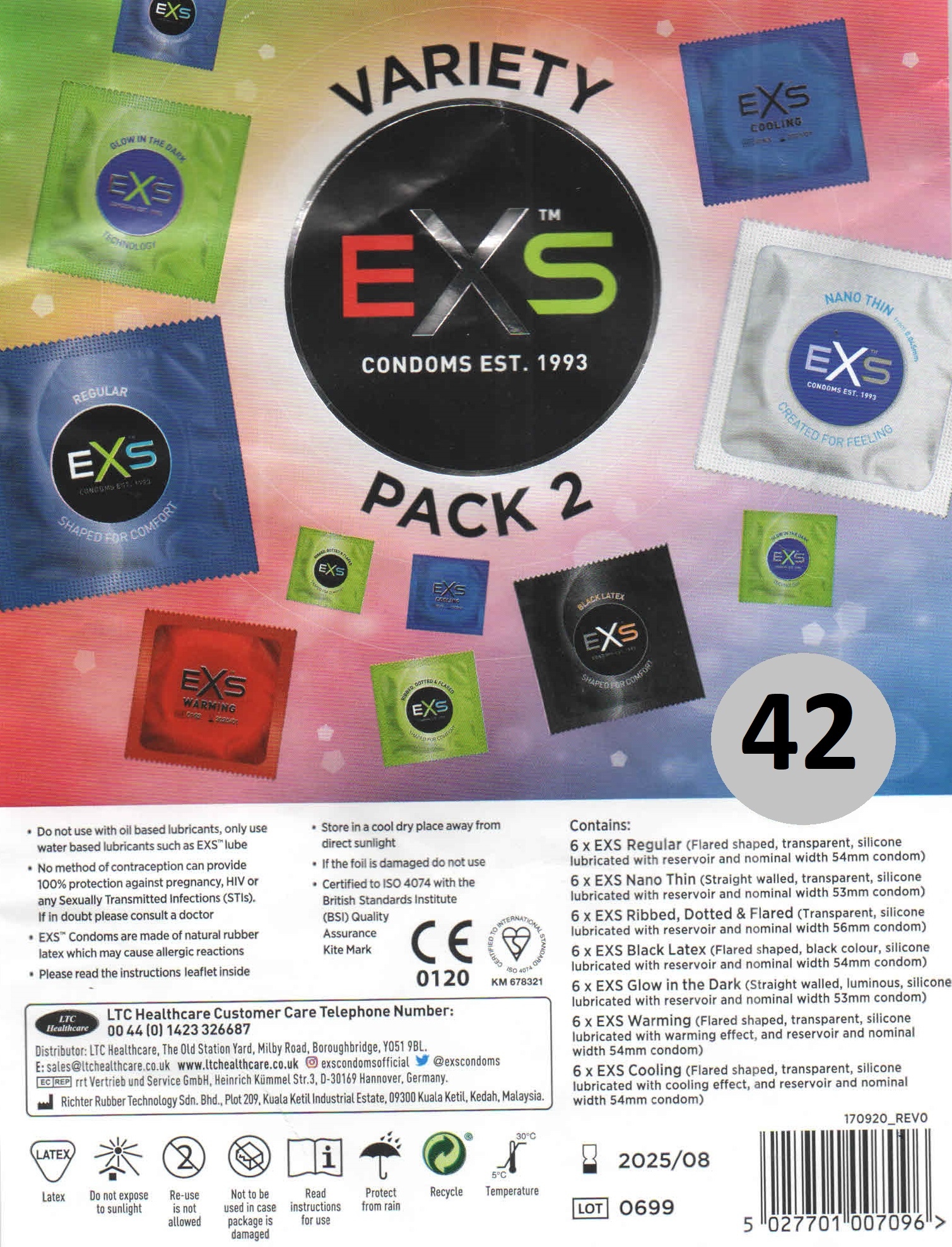 

Exs MIX Prezerwatywy 42 szt. Zestaw 7