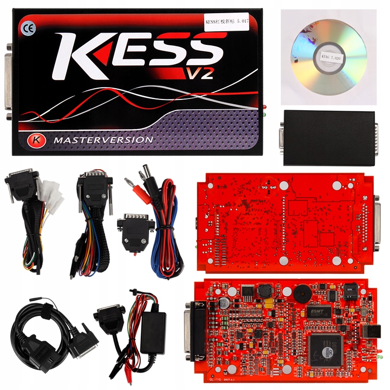 Kess V2.80 V5.017 Eu Master Programator Interfejs Czerwony Ue 3Ccc
