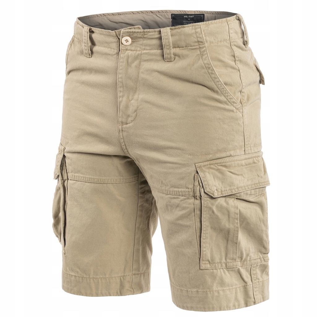 Krátké kraťasy pánské kapsáče Mil-Tec Vintage Prewash Khaki 3XL