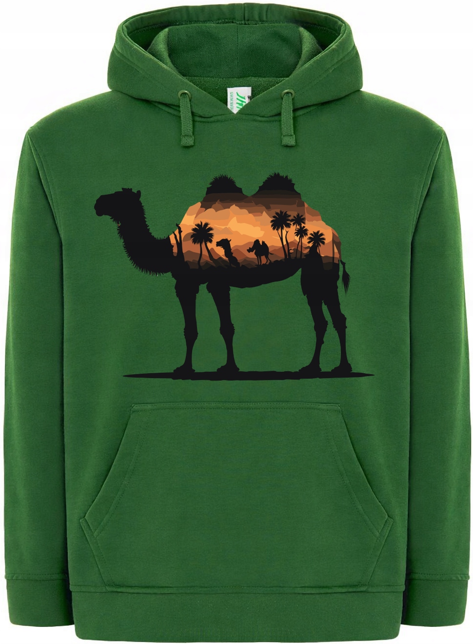 Mikina s kapucí Velbloud Sahara Módní potisk vel. 4XL