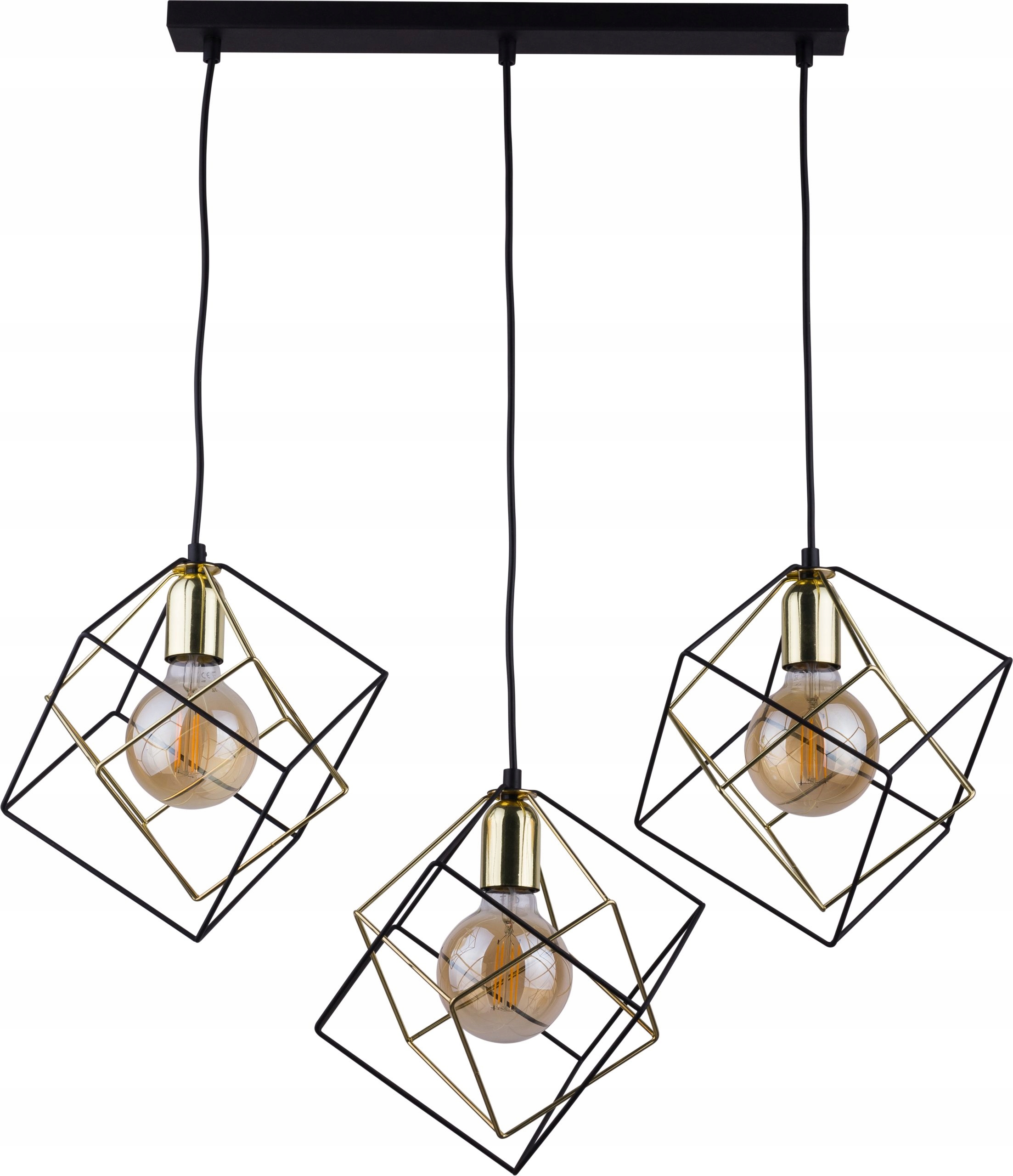 Závesná lampa TK-Lighting Alambre 3 – svetelné body E27