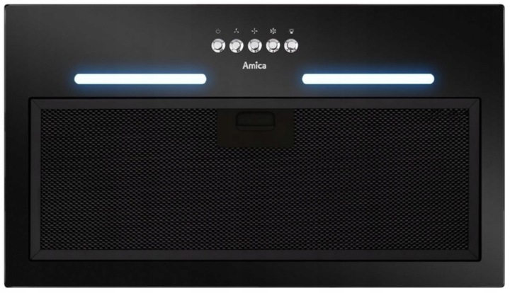 

Okap do zabudowy Amica OMP6254BG czarny szkło Led