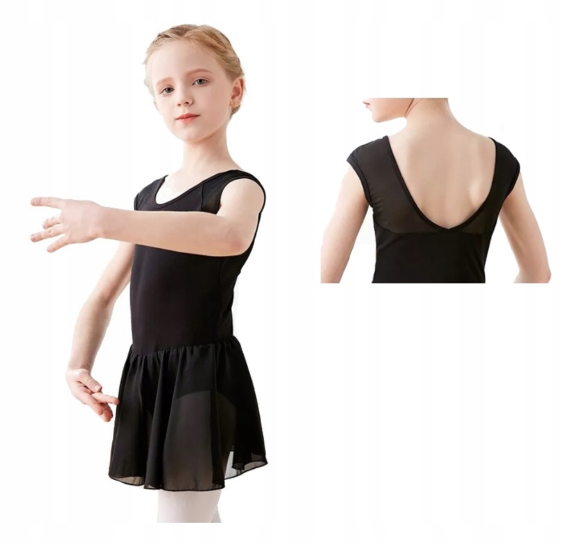 

Klasyczna Sukienka Body Balet Taniec Czarna146/152
