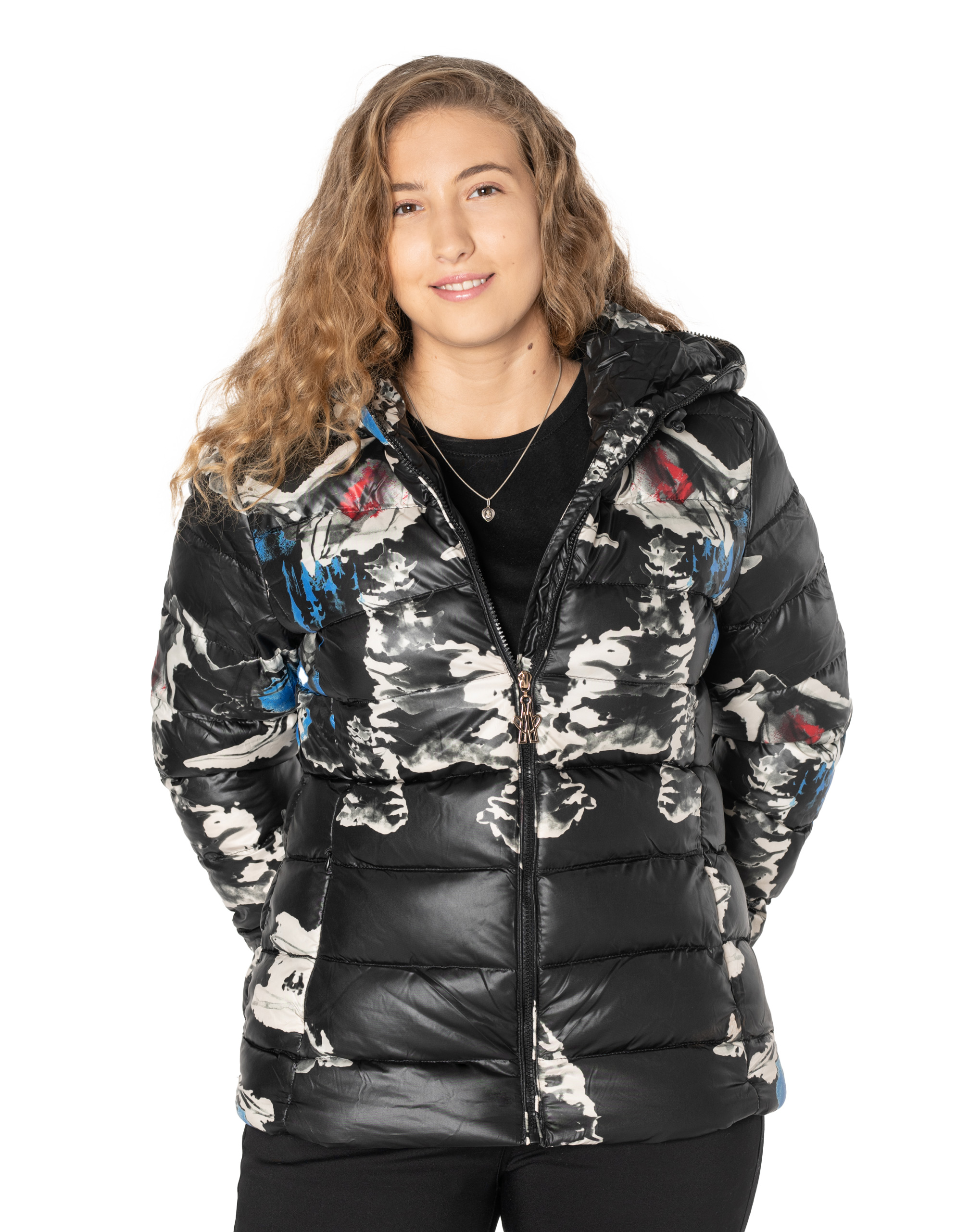 

Ciepła Zimowa Kurtka Damska Ocieplana 267-01 r XL