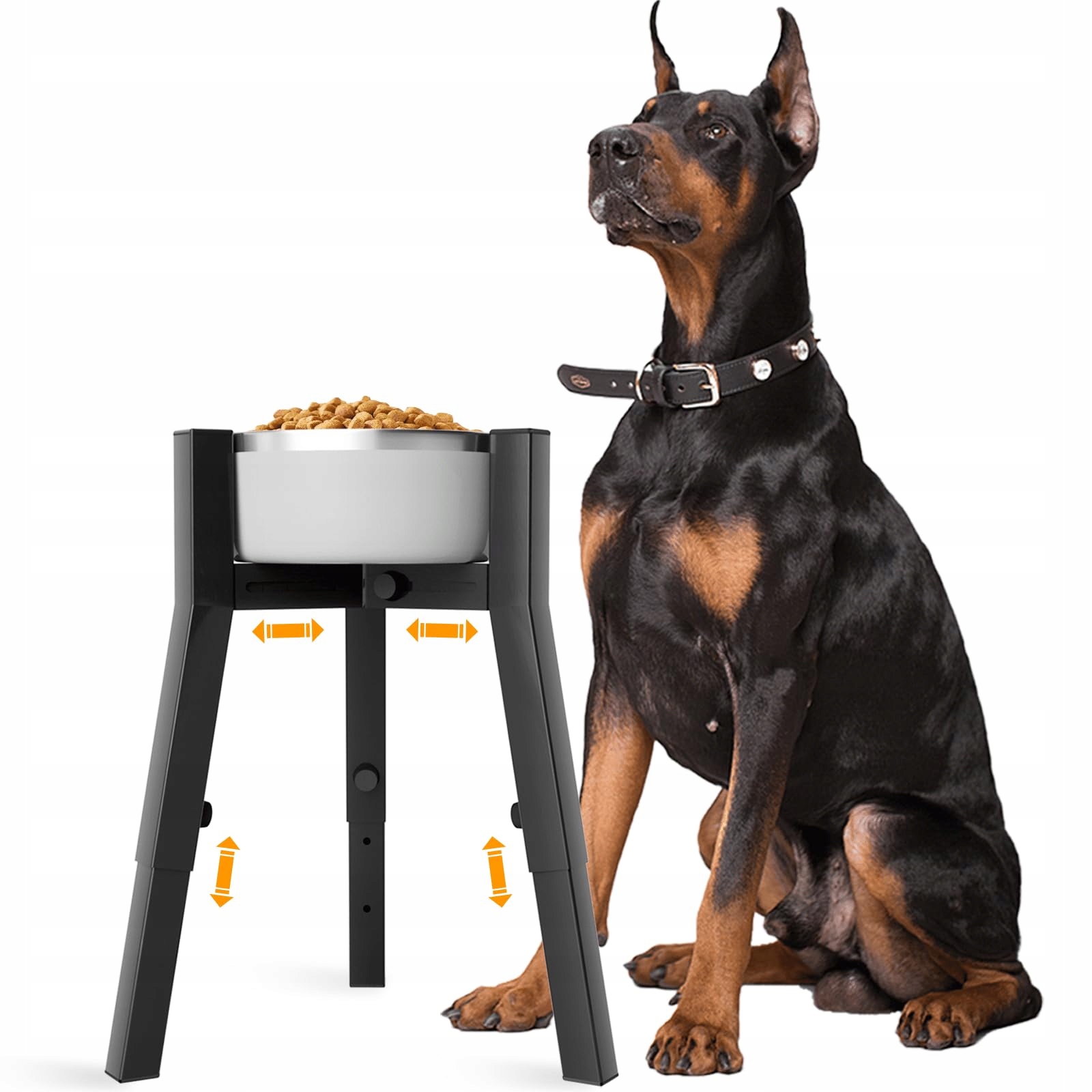 Adengl Vyvýšený stojan na Misky pro střední a velké psy s podložkou