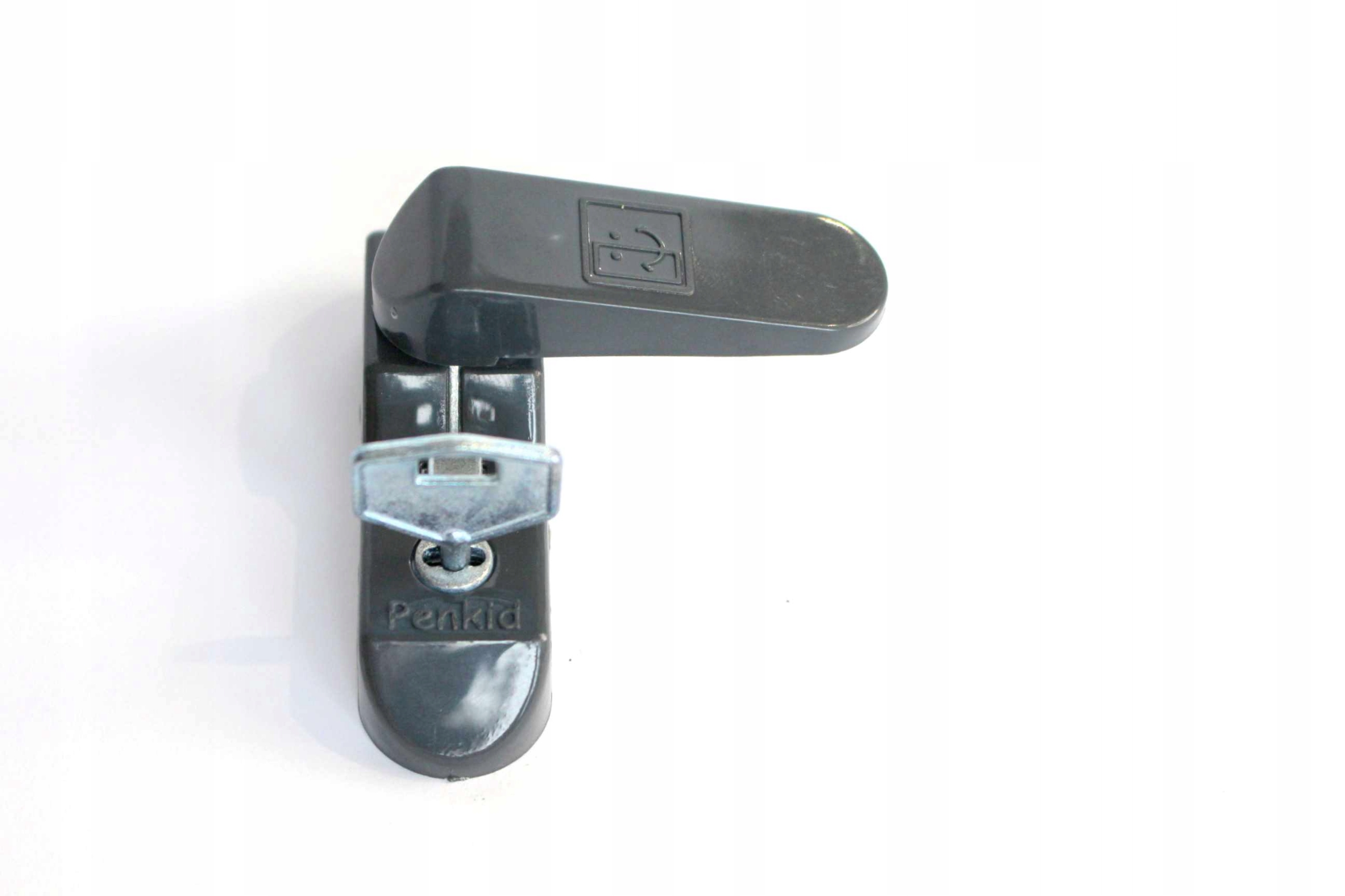 Blokada okna przed dziećmi, stalowe, solidne, łatwy montaż, kolor grafit Waga produktu z opakowaniem jednostkowym 0.25 kg