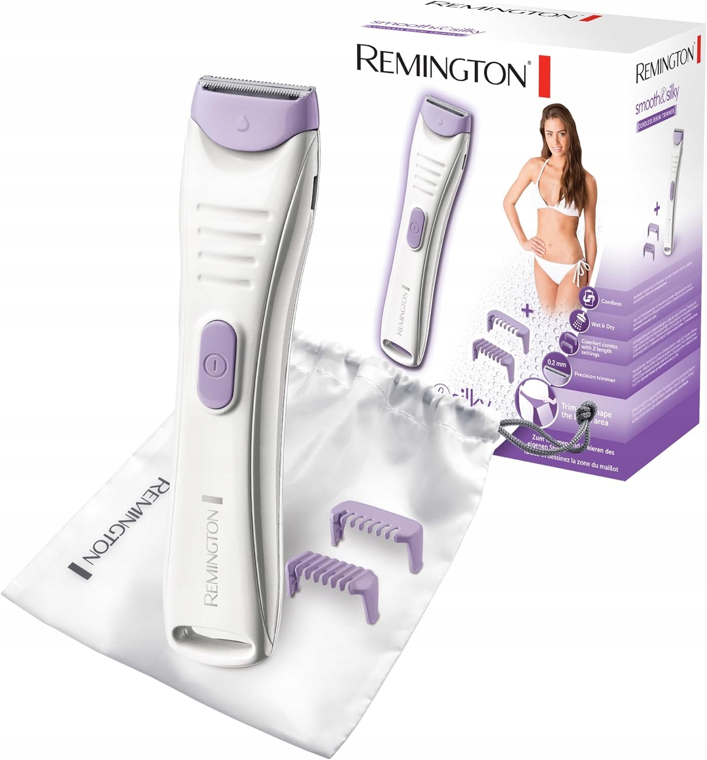 Remington BKT4000 Trymer do bikini 0,2 mm Mokro/Sucho 60 min