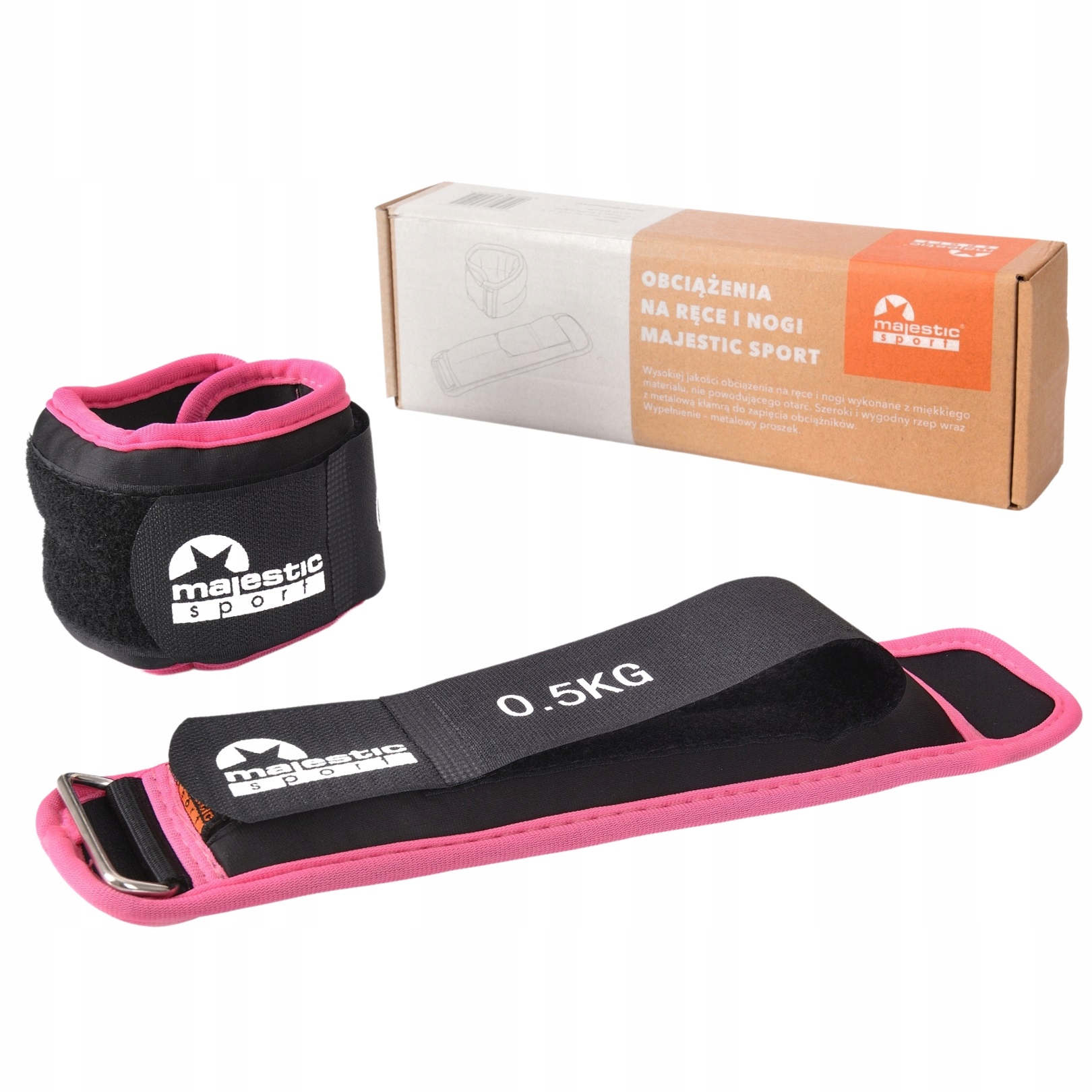 

Obciążniki na ręce i nogi Majestic Sport 2x0,5 kg