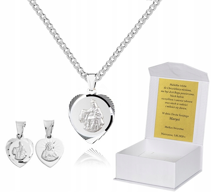 925 Stříbrný řetízek medailonek Dedikace 50 cm P3M11
