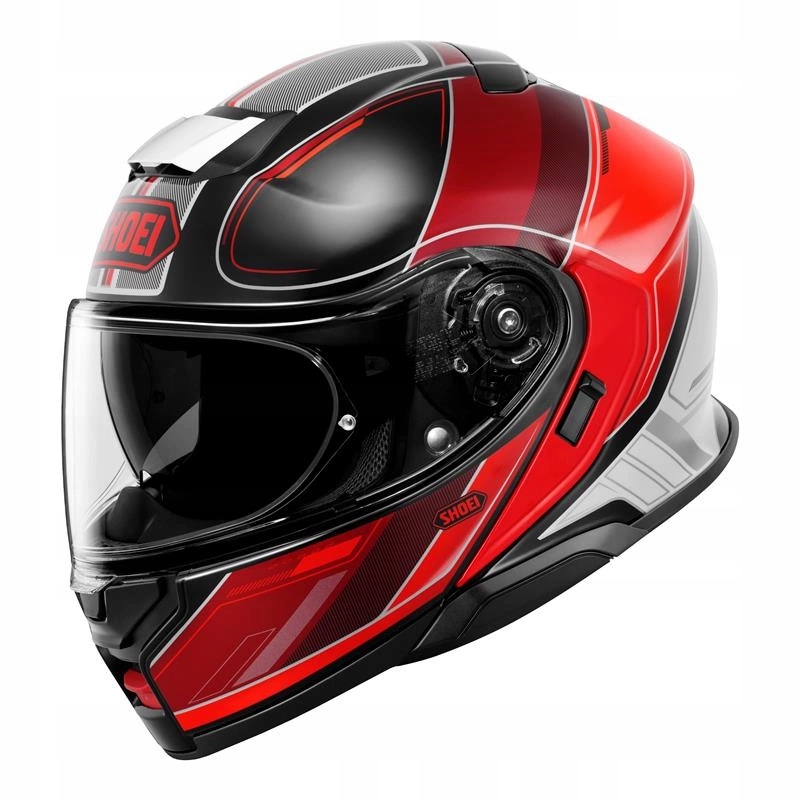 Motocyklová prilba Shoei Neotec 3 Sharpen TC-1 červená čierna biela Darčeky