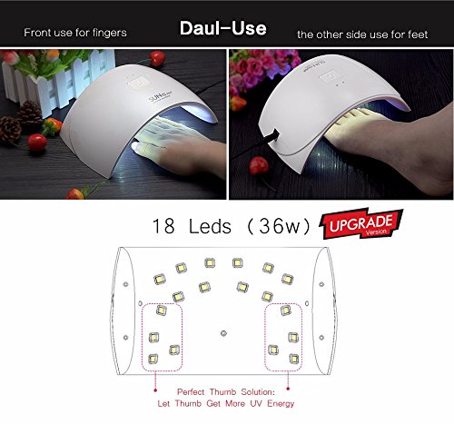 VISHINE Zestaw Lakierów Do Paznokci Z Lampą UV LED 36W 6 Kolorów — miniatura 4