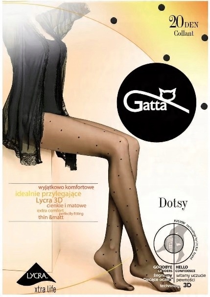 

Gatta Rajstopy Dotsy 20 Den Nero 2-S