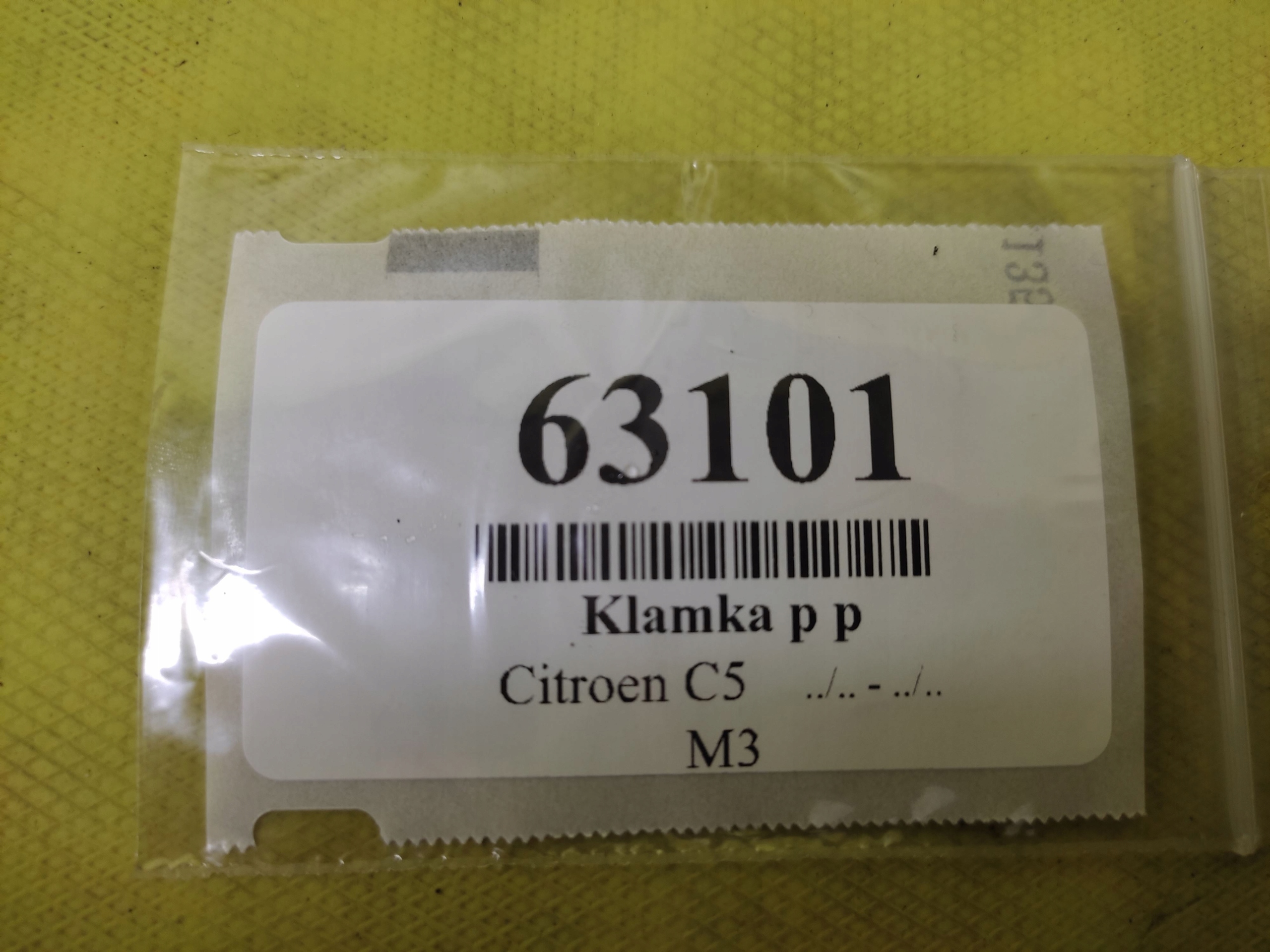 CITROEN C5 III KOMBI handle exterior right front 9660168580