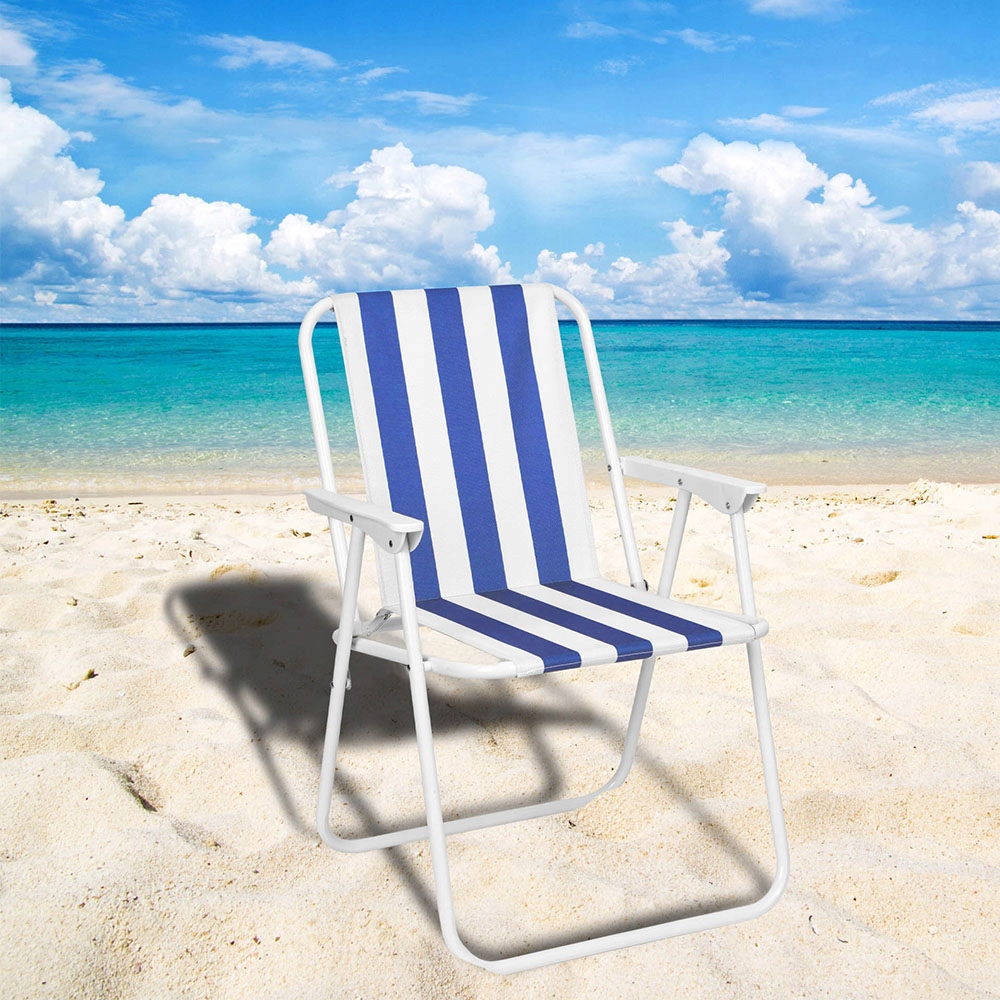 KRZESŁO PLAŻOWE WĘDKARSKIE TURYSTYCZNE OGRODOWE SKŁADANE LEŻAK LEŻANKA Materiał dominujący metal
