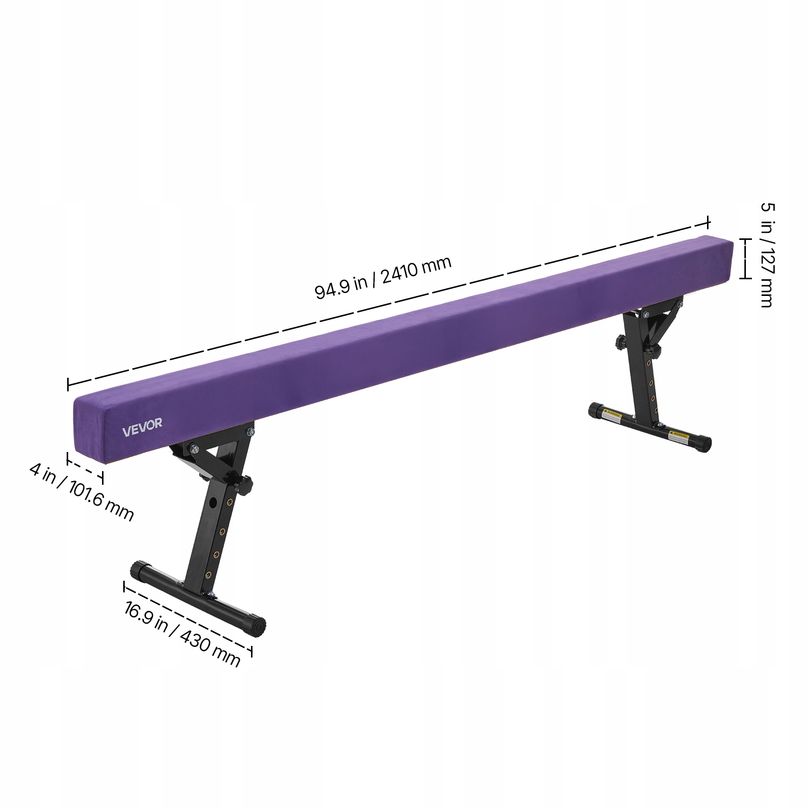 Vevor Gymnastický Nosník Pro Děti 241 CM, Nastavitelná Výška