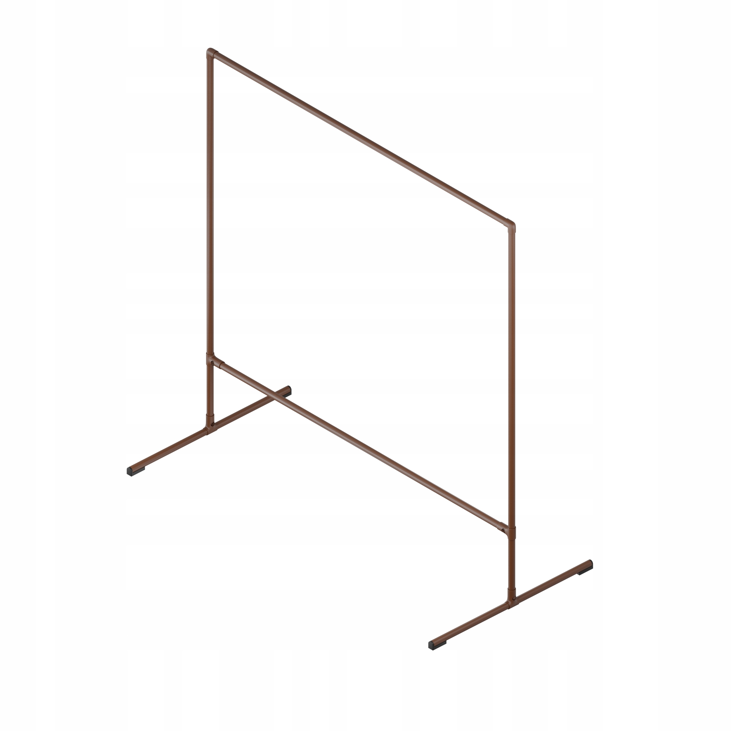 Stojanový Věšák Na Oblečení Kovový Stojan Hnědý 1,5x1,5 m Fonger