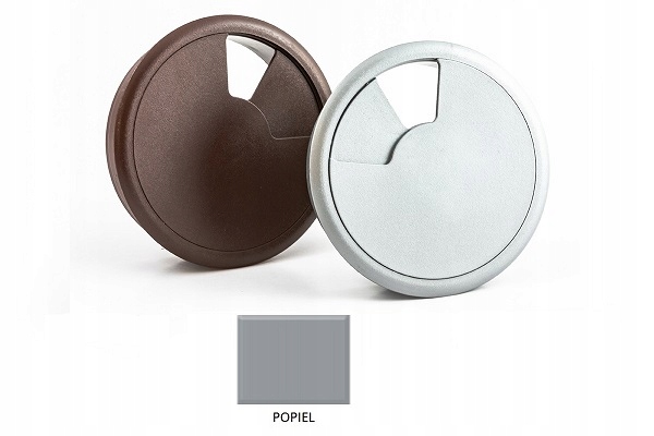 Przepust meblowy przelotka na kable fi 80 popiel