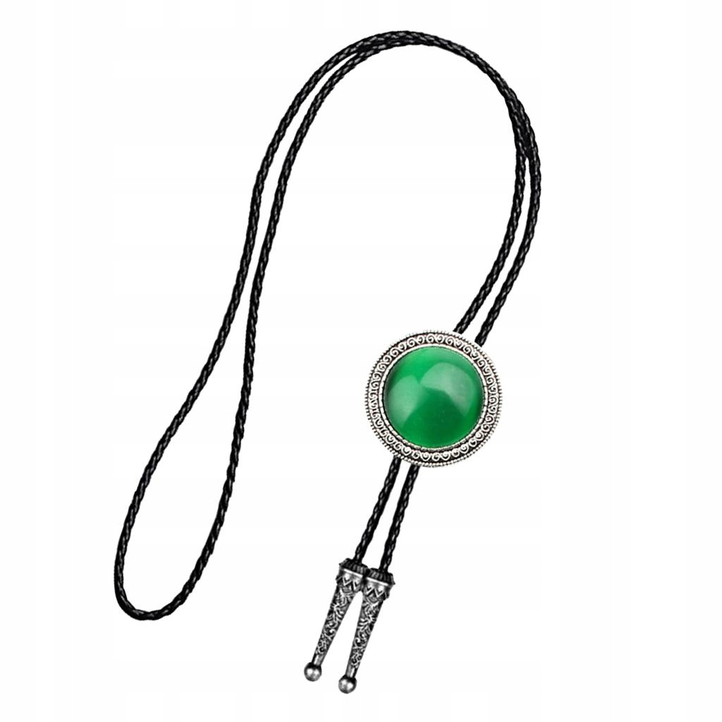 

Wisiorek Bolo Western Tie Bolas Zielony naturalny
