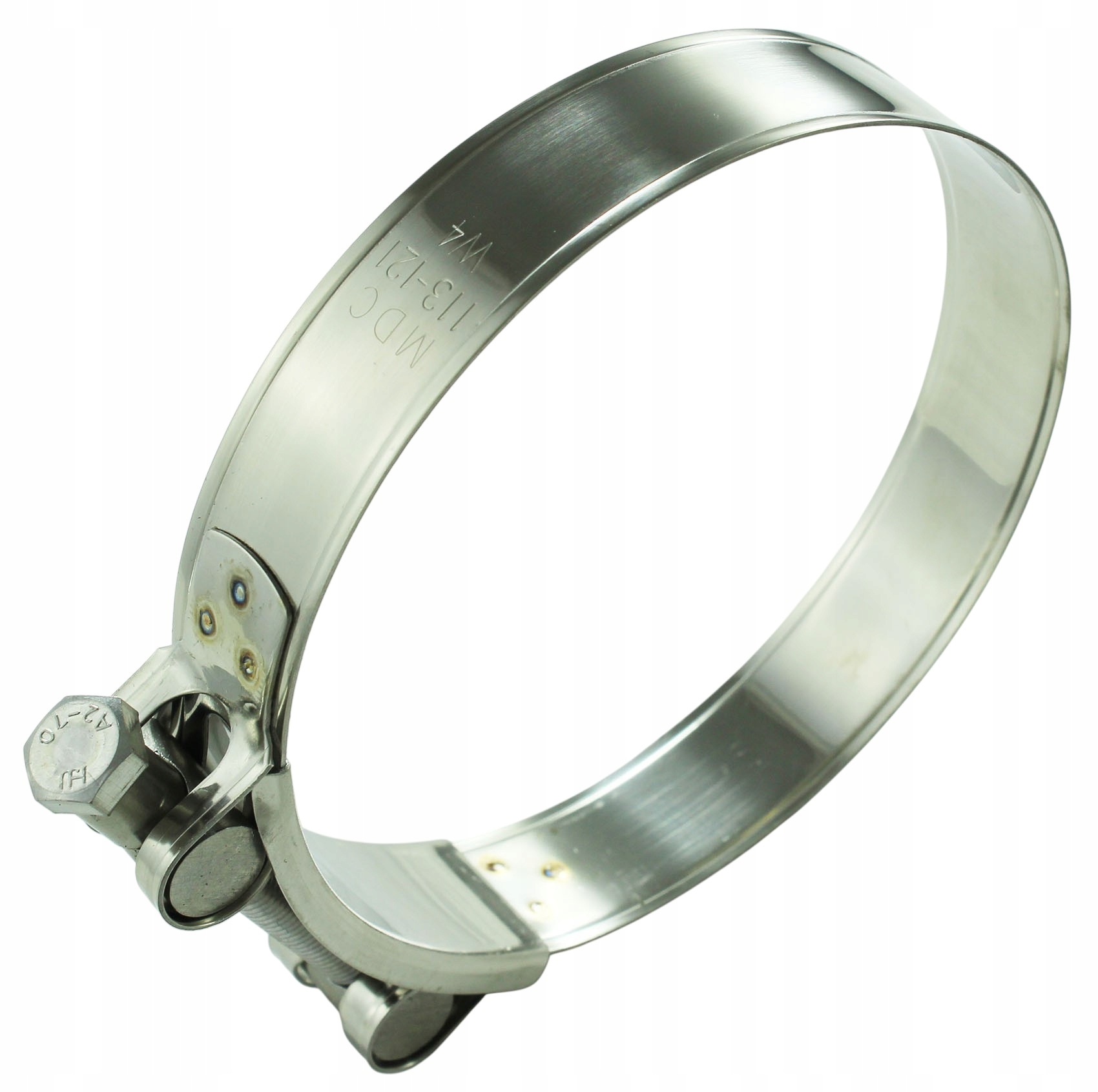 MDC Obejma 113-121mm Gbs W4 Nierdzewna 304 Opaska Sgb wąż Turbo Intercooler