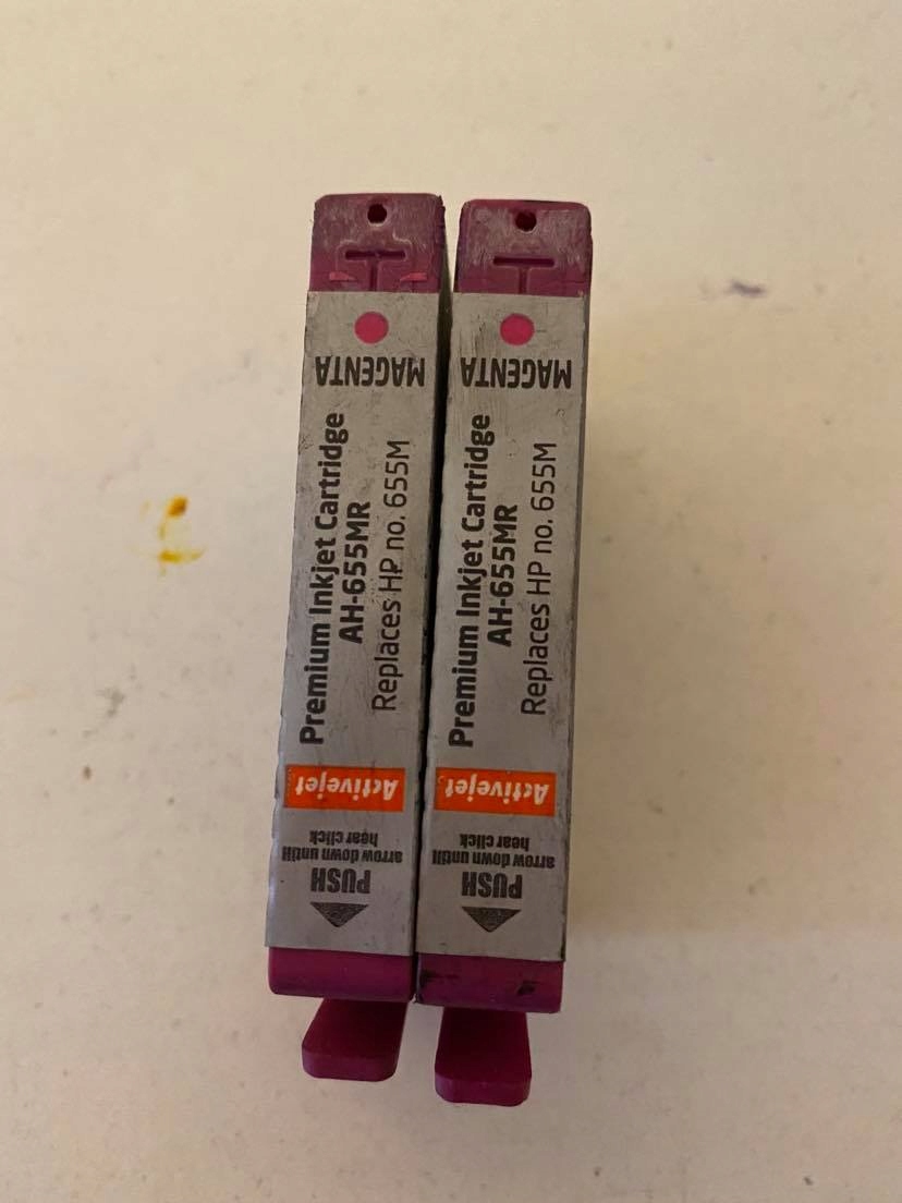 HP WKŁAD TUSZ 655 MAGENTA CZ111A zamiennik PUSTY