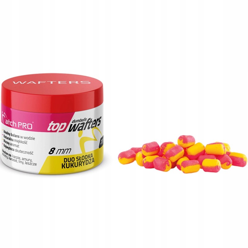 Wafters MatchPro Top Dumbells Duo Sweetcorn 8mm 20g