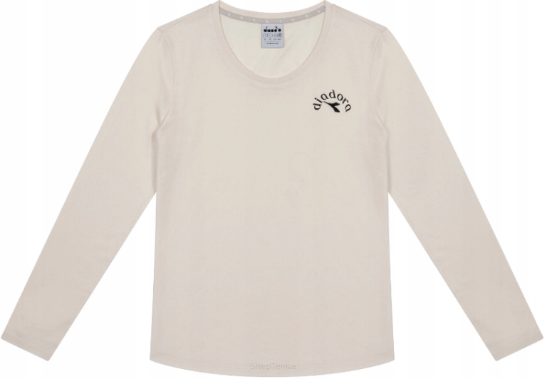 Koszulka tenisowa Diadora L.T-shirt Ls Ess. Sports damska beżowa XL