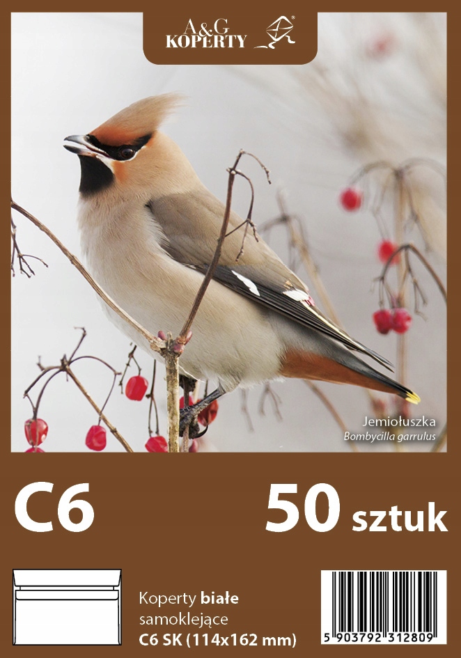 

Koperty A&g białe samoklejące C6 Sk 50 sztuk