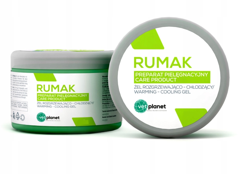 Rumak żel rozgrzewająco chłodzący dla koni 500g