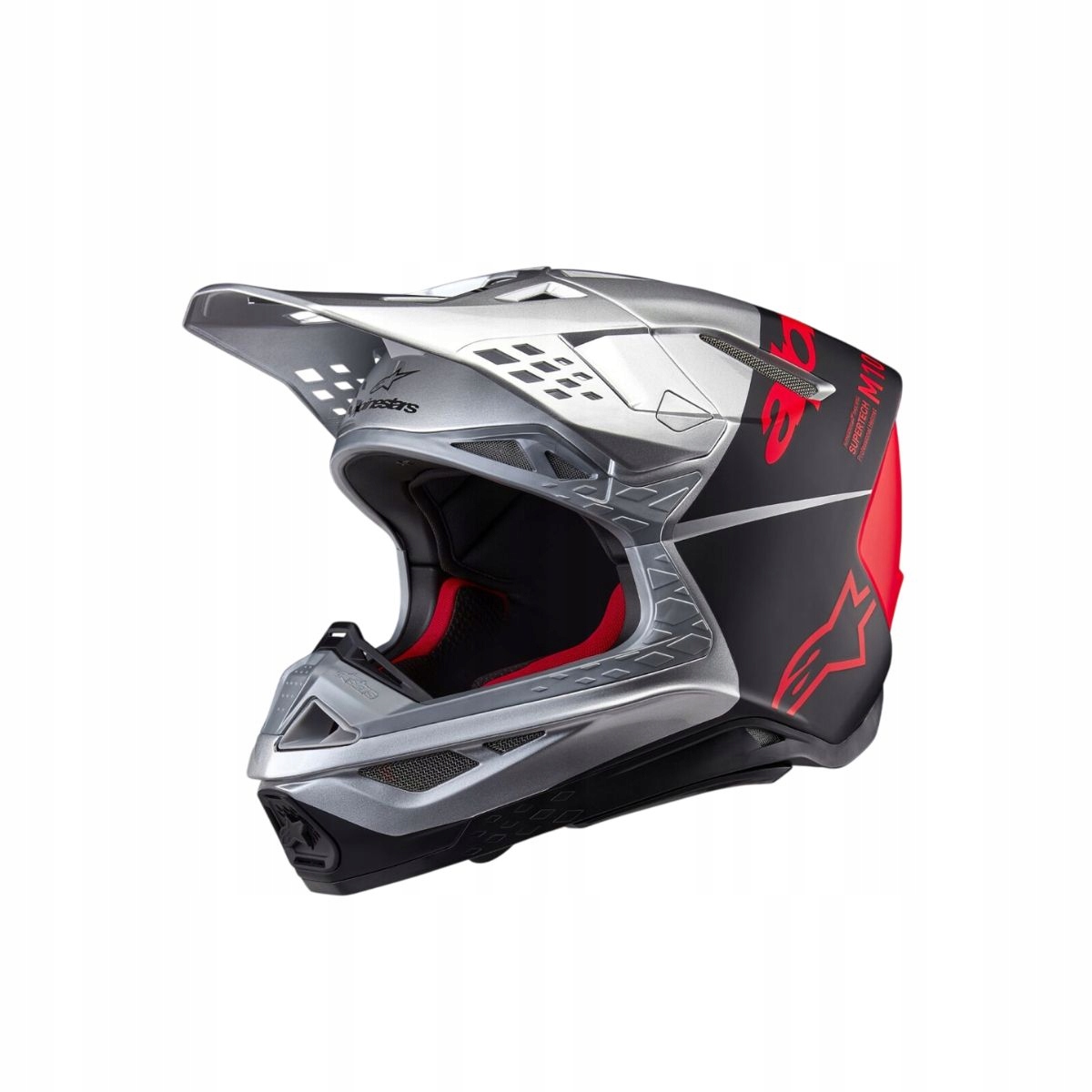 Crossová Prilba Atv Alpinestars Supertech M10 Flood Silver/orange M