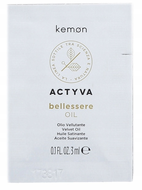 KEMON ACTYVA BELLESSERE OLEJEK do włosów 1 x 3ml