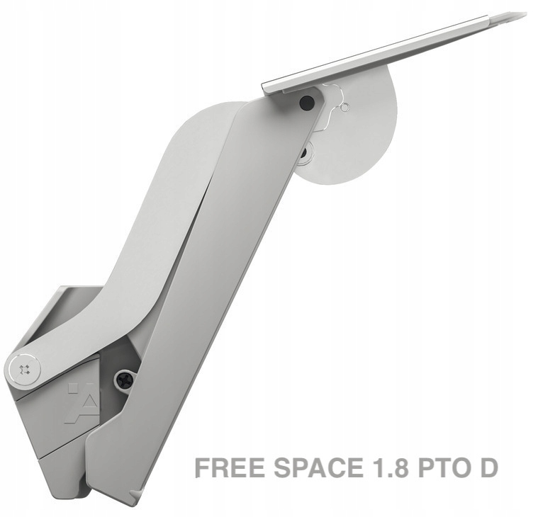 Píst Zvedání Hafele Free Space 1.8 D Šedý