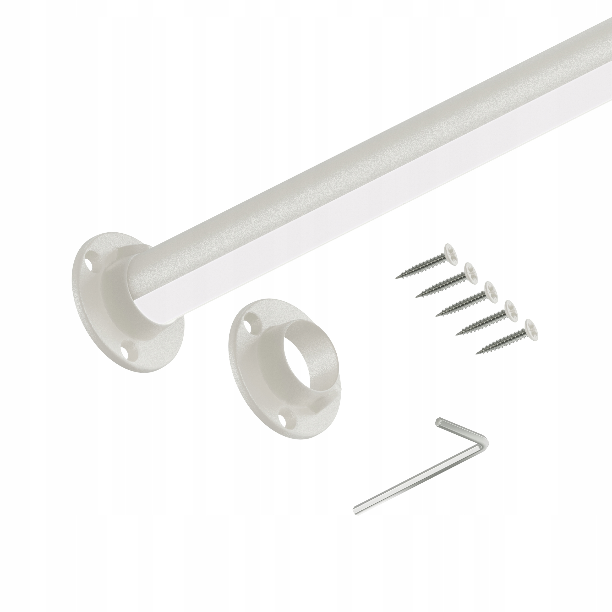 Šatní šatní tyč 25 mm Kašmír 200 cm Led