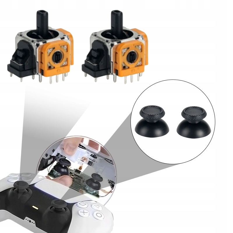 2x magnetyczne analogowe joysticki